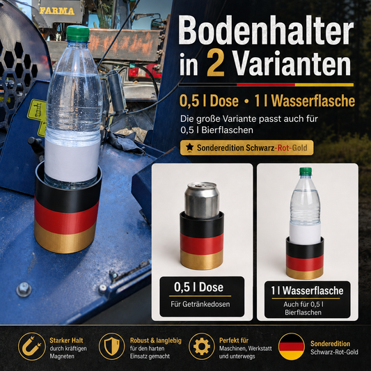 Magnetischer Getränkehalter Deutschland Edition – Schwarz-Rot-Gold