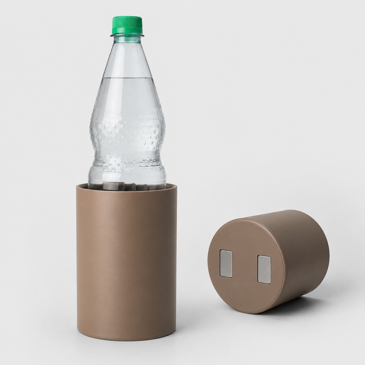 Magnetischer Flaschenhalter XL – für 1 l Wasserflaschen, Sprühdosen & 0,5 l Bierflaschen