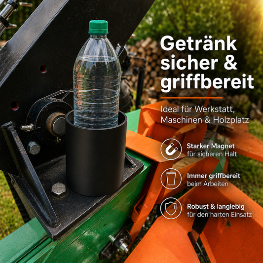 Magnetischer Flaschenhalter XL – für 1 l Wasserflaschen, Sprühdosen & 0,5 l Bierflaschen