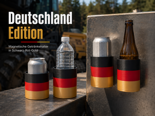 Magnetischer Getränkehalter Deutschland Edition – Schwarz-Rot-Gold
