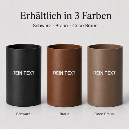 Magnetischer Flaschenhalter XL mit Wunschtext – für 1 l Flaschen, Sprühdosen & 0,5 l Bierflaschen