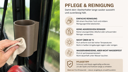 Magnetischer Wand-Dosenhalter mit Wunschtext – für 0,5 l Dosen, Slim-Dosen & 0,33 l Bierflaschen