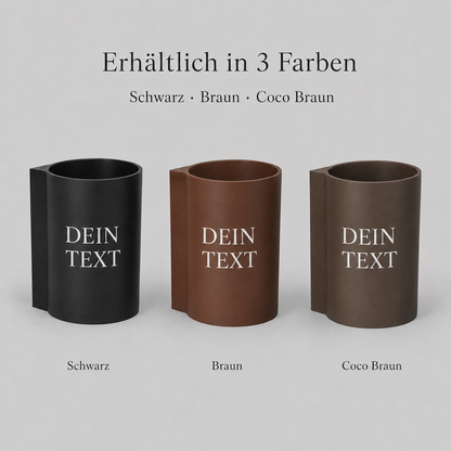Magnetischer Wand-Dosenhalter mit Wunschtext – für 0,5 l Dosen, Slim-Dosen & 0,33 l Bierflaschen
