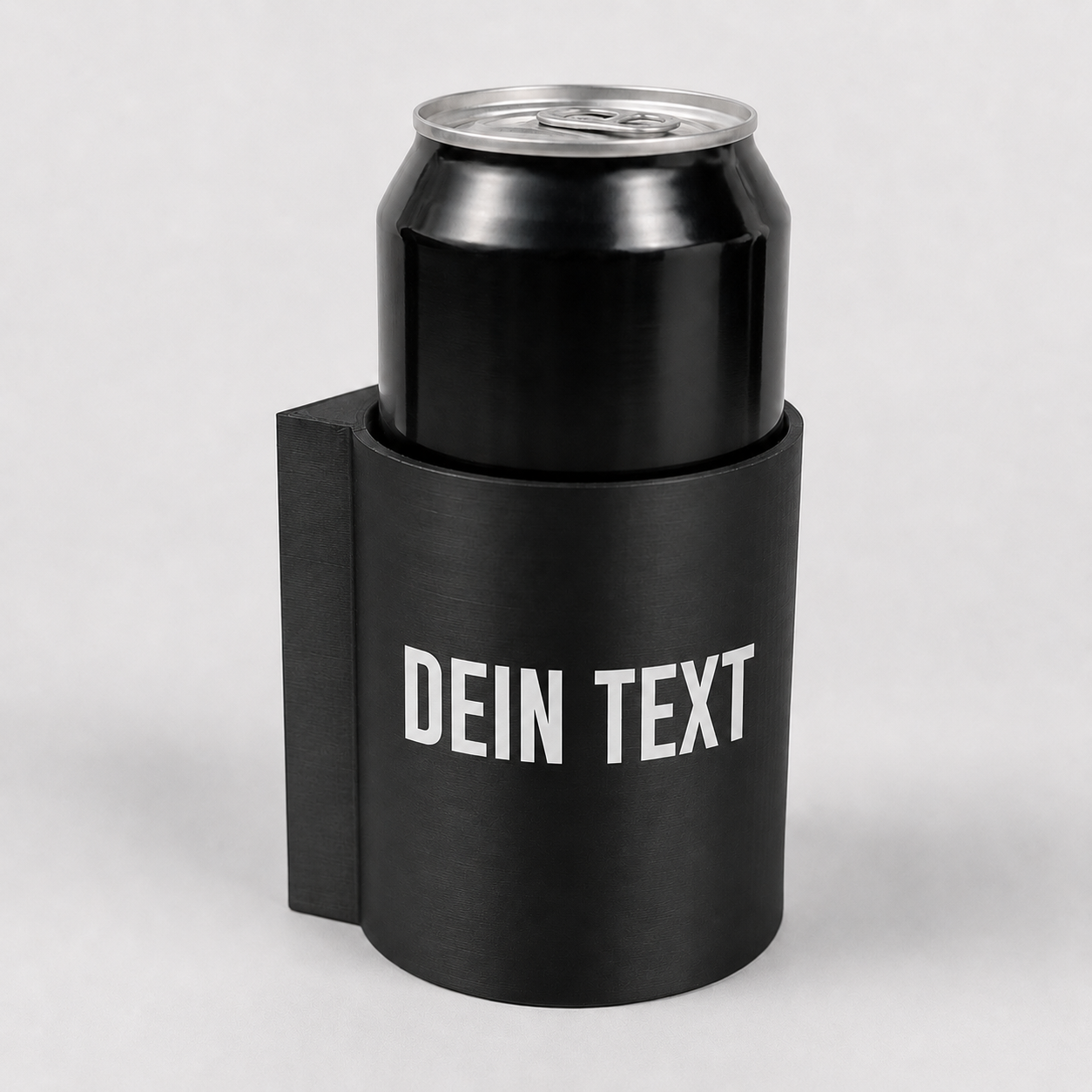 Magnetischer Wand-Dosenhalter mit Wunschtext – für 0,5 l Dosen, Slim-Dosen & 0,33 l Bierflaschen