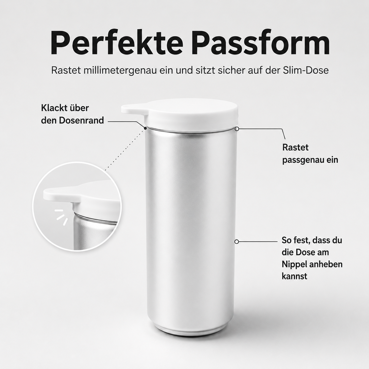 Dosenverschluss für Slim-Dosen – schützt vor Insekten & Schmutz